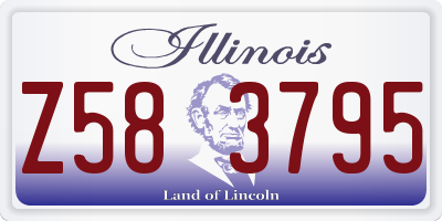 IL license plate Z583795