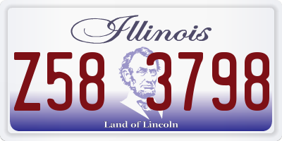 IL license plate Z583798