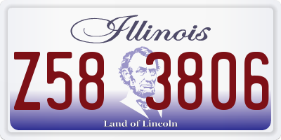 IL license plate Z583806