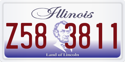 IL license plate Z583811