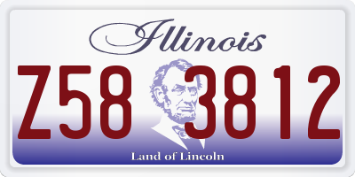 IL license plate Z583812