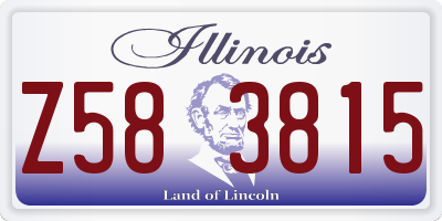 IL license plate Z583815