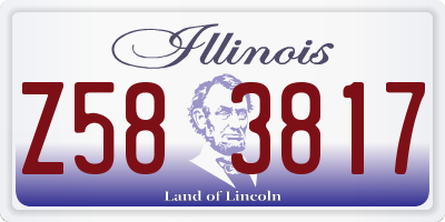 IL license plate Z583817