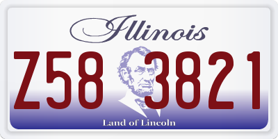 IL license plate Z583821