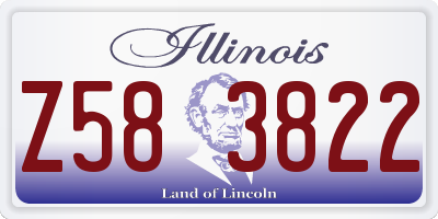 IL license plate Z583822