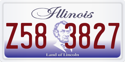 IL license plate Z583827