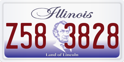 IL license plate Z583828