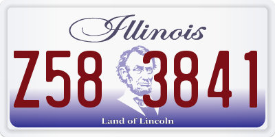 IL license plate Z583841