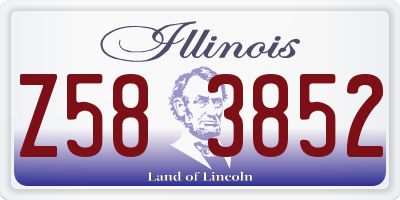 IL license plate Z583852