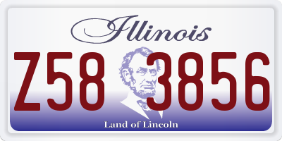 IL license plate Z583856