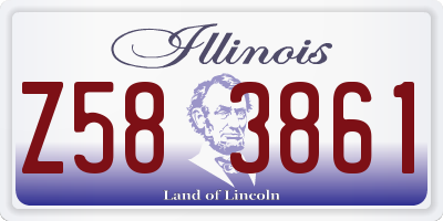 IL license plate Z583861