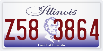 IL license plate Z583864
