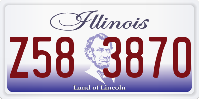 IL license plate Z583870