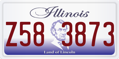 IL license plate Z583873