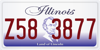 IL license plate Z583877
