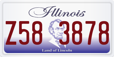 IL license plate Z583878