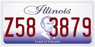 IL license plate Z583879