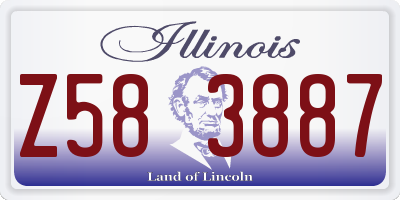 IL license plate Z583887
