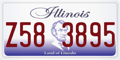 IL license plate Z583895