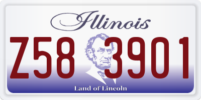 IL license plate Z583901