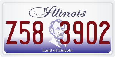 IL license plate Z583902