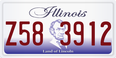 IL license plate Z583912