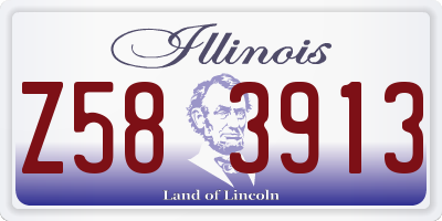 IL license plate Z583913