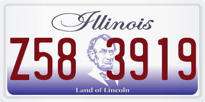 IL license plate Z583919
