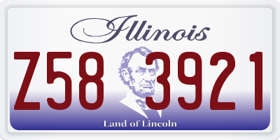 IL license plate Z583921