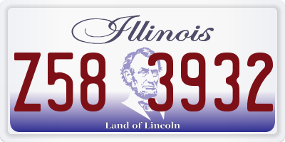 IL license plate Z583932