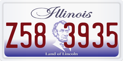 IL license plate Z583935