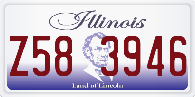 IL license plate Z583946