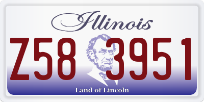 IL license plate Z583951
