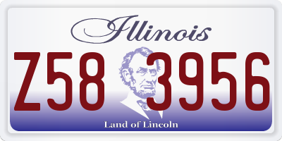 IL license plate Z583956