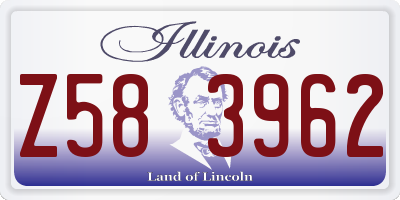 IL license plate Z583962