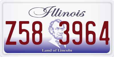 IL license plate Z583964