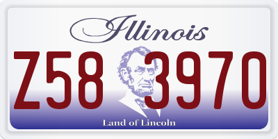 IL license plate Z583970