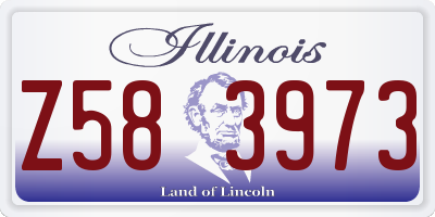 IL license plate Z583973