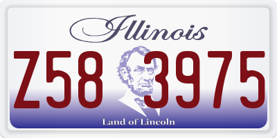 IL license plate Z583975