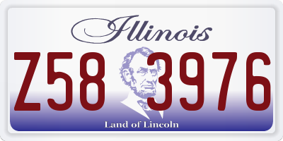 IL license plate Z583976