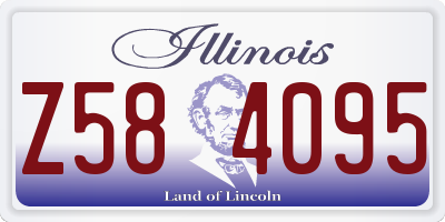IL license plate Z584095