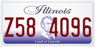 IL license plate Z584096