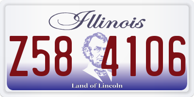 IL license plate Z584106