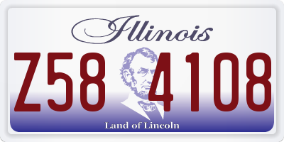 IL license plate Z584108