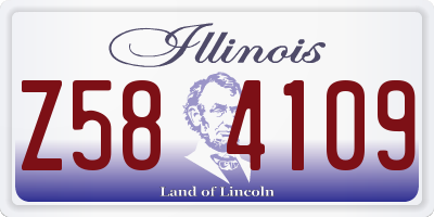 IL license plate Z584109