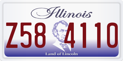 IL license plate Z584110