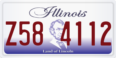 IL license plate Z584112