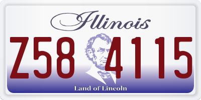 IL license plate Z584115
