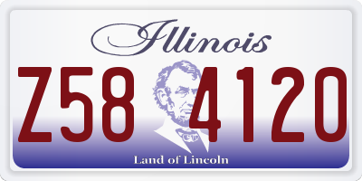 IL license plate Z584120