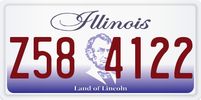 IL license plate Z584122